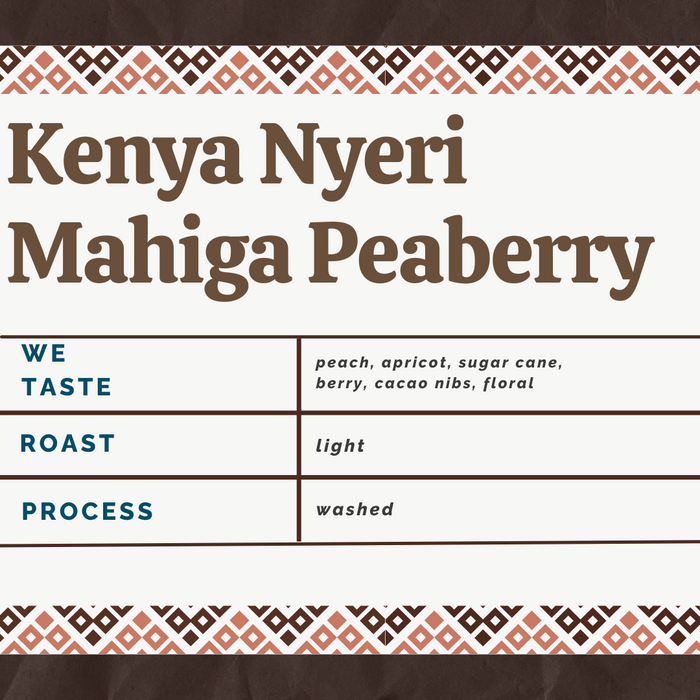 Kenya Nyeri Mahiga Peaberry